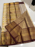 Banarasi semi-mulberry silk saree