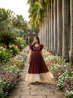 Maggam work Gown