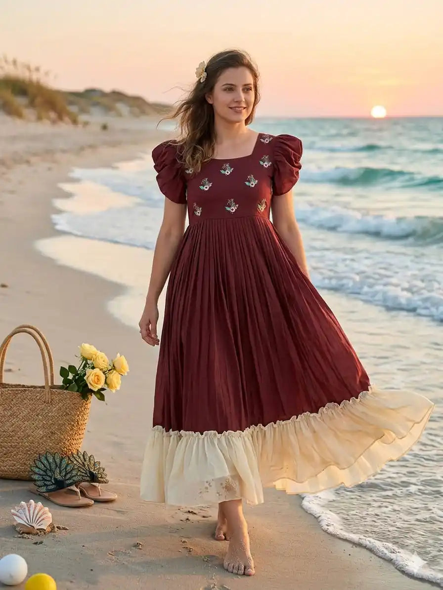 Maggam work Gown