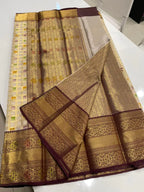 Banarasi semi-mulberry silk saree