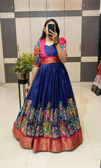 Dola silk long gown