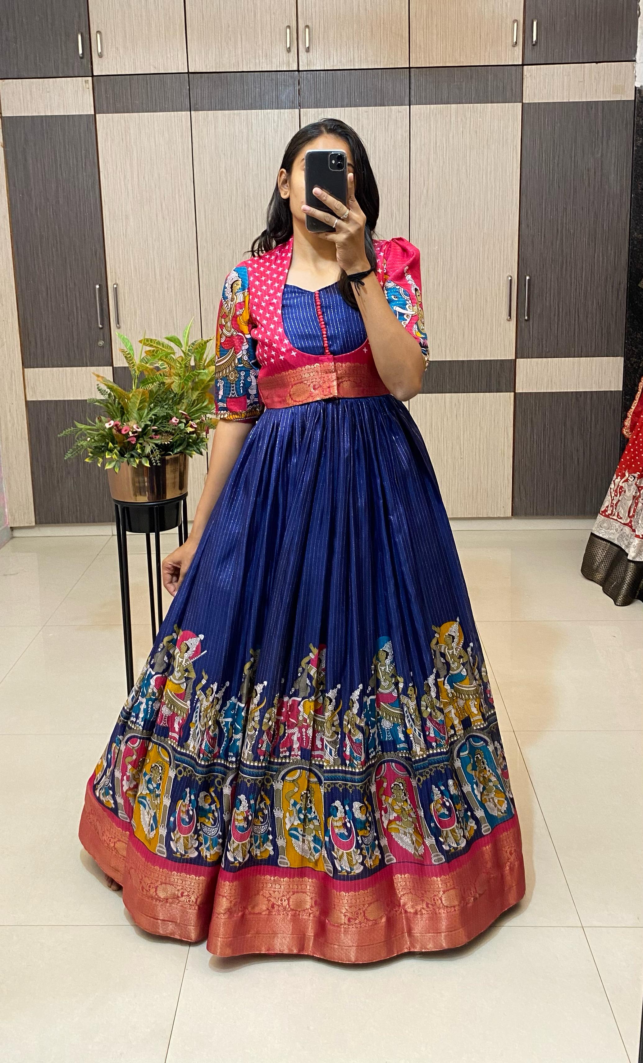 Dola silk long gown