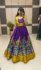 Dola silk long gown