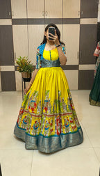 Dola silk long gown