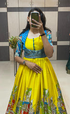 Dola silk long gown