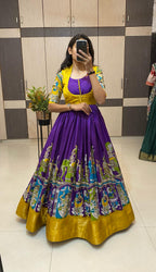 Dola silk long gown
