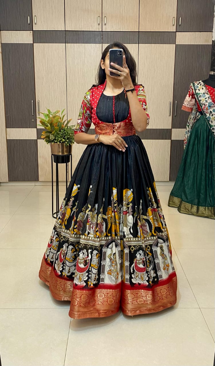 Dola silk long gown