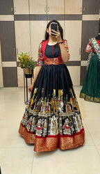 Dola silk long gown