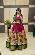 Dola silk long gown