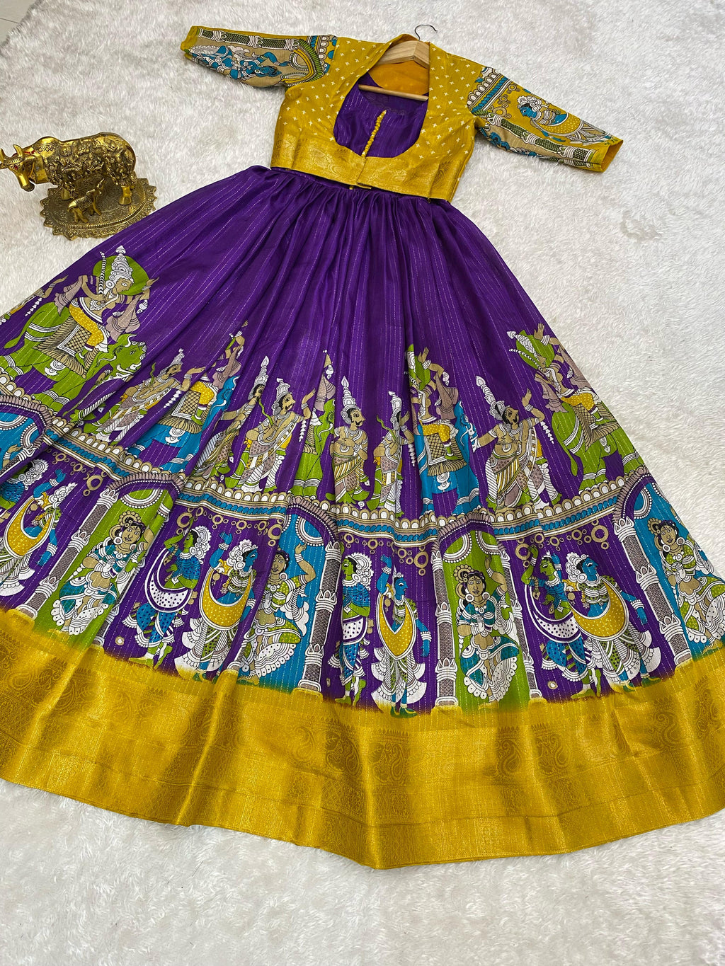 Dola silk long gown