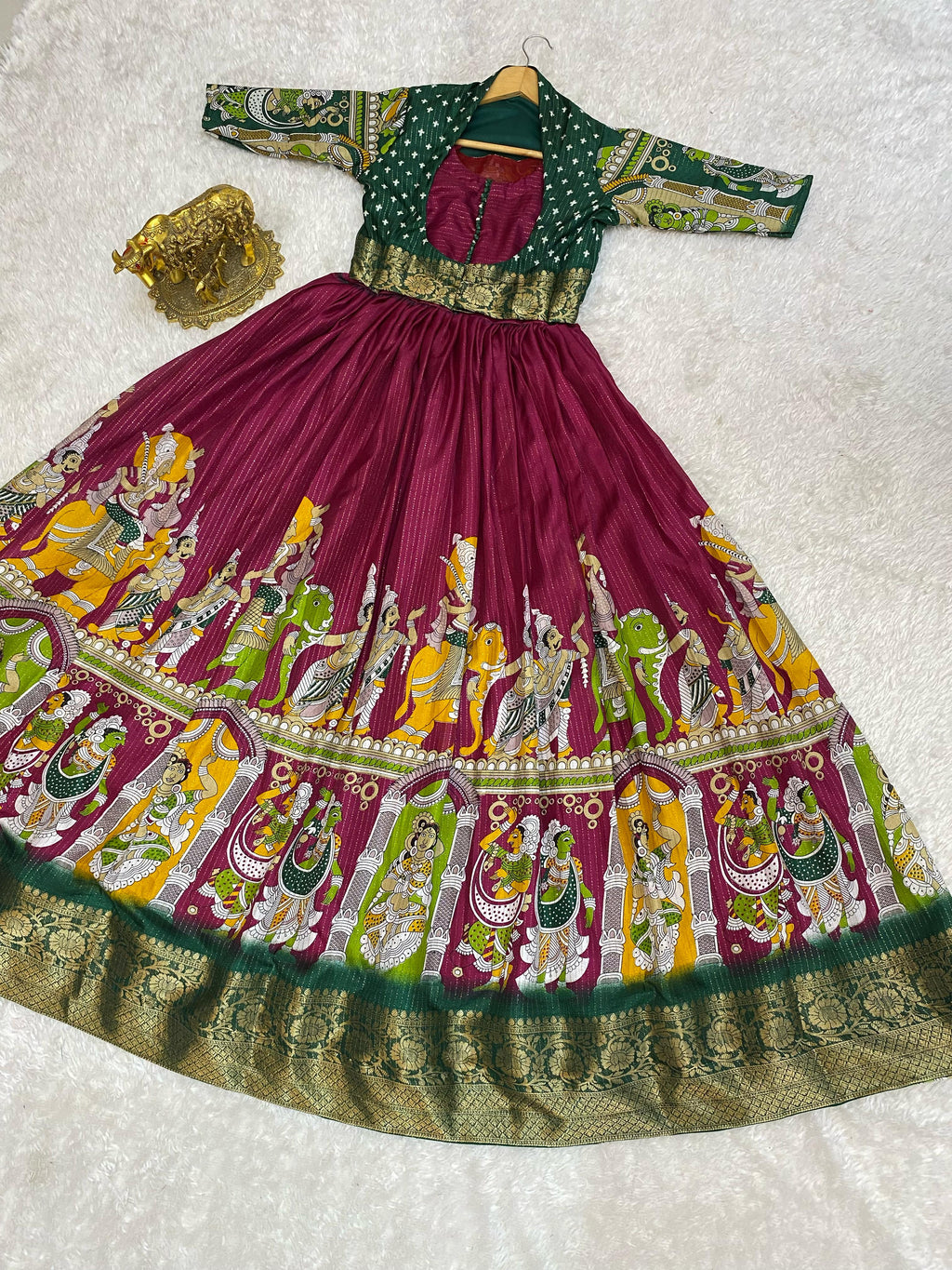 Dola silk long gown