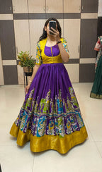 Dola silk long gown