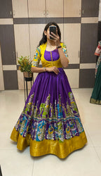 Dola silk long gown