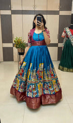Dola silk long gown