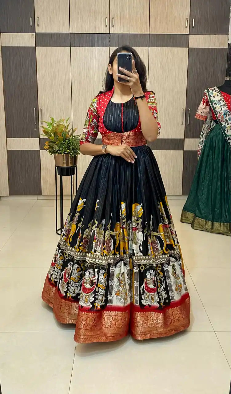 Dola silk long gown