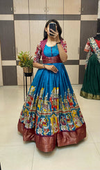 Dola silk long gown