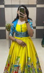 Dola silk long gown