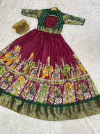 Dola silk long gown