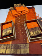 Semi kanchi saree
