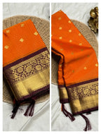Semi kanchi saree