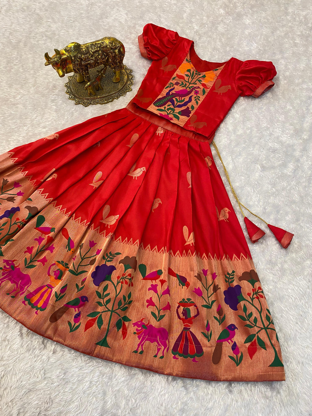Paithani crop top