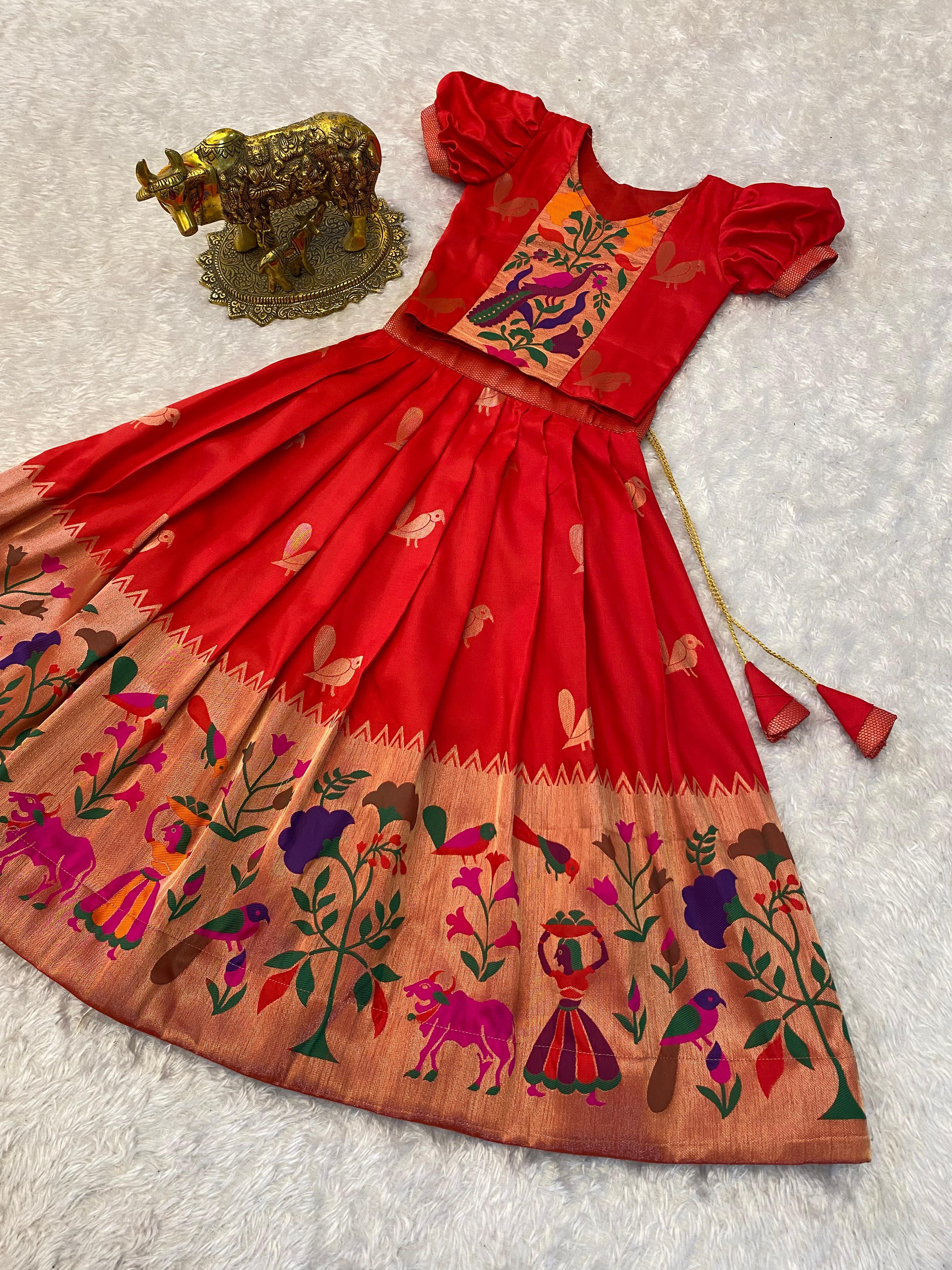 Paithani crop top