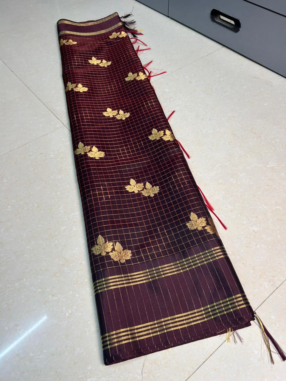 Semi katan saree