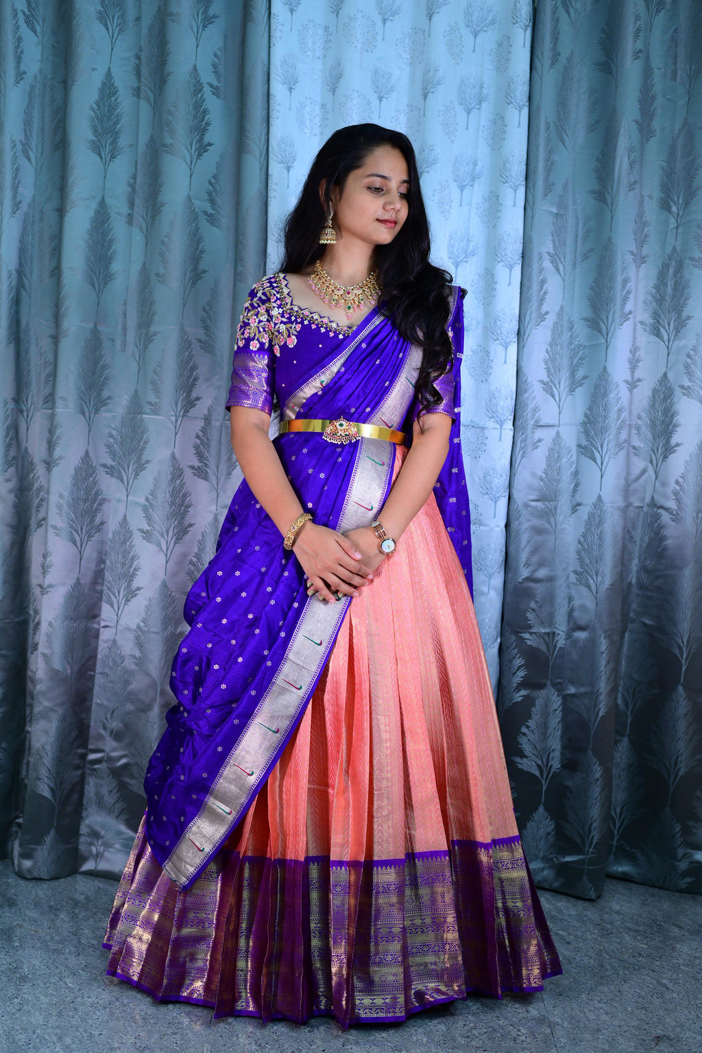 Kanchi silk lehenga