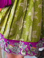 Pure viscose tissue frock