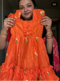Mul chanderi frocks