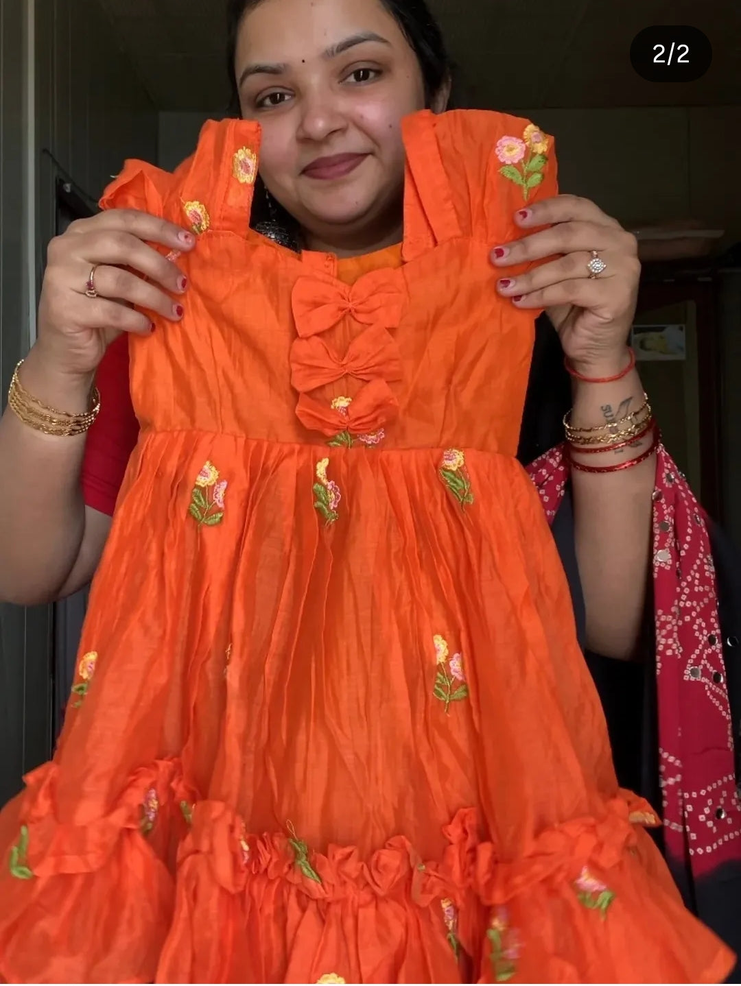 Mul chanderi frocks