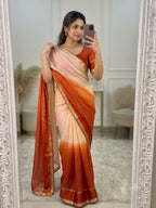 Viscose georgette saree