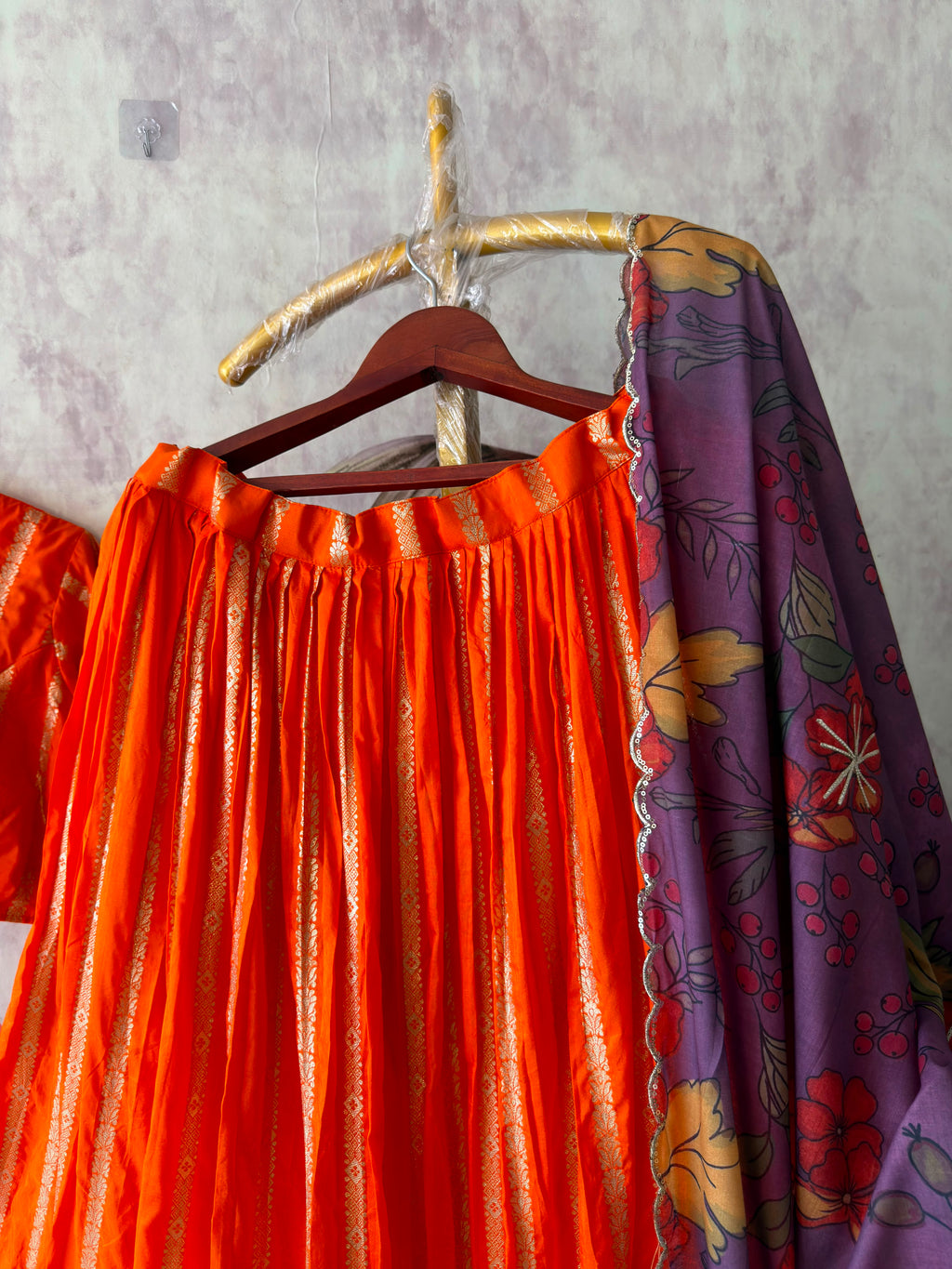 Strips lehenga