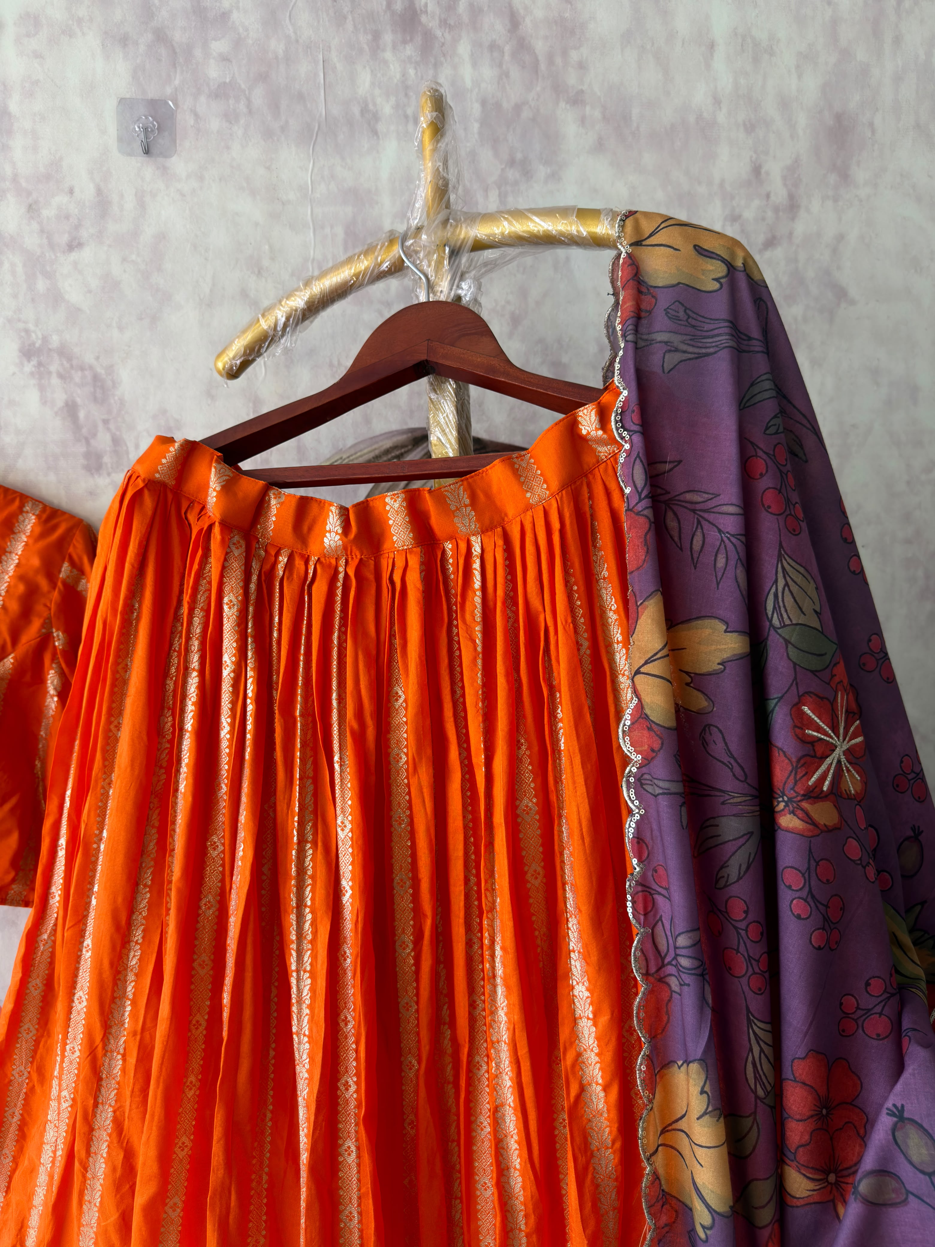 Strips lehenga