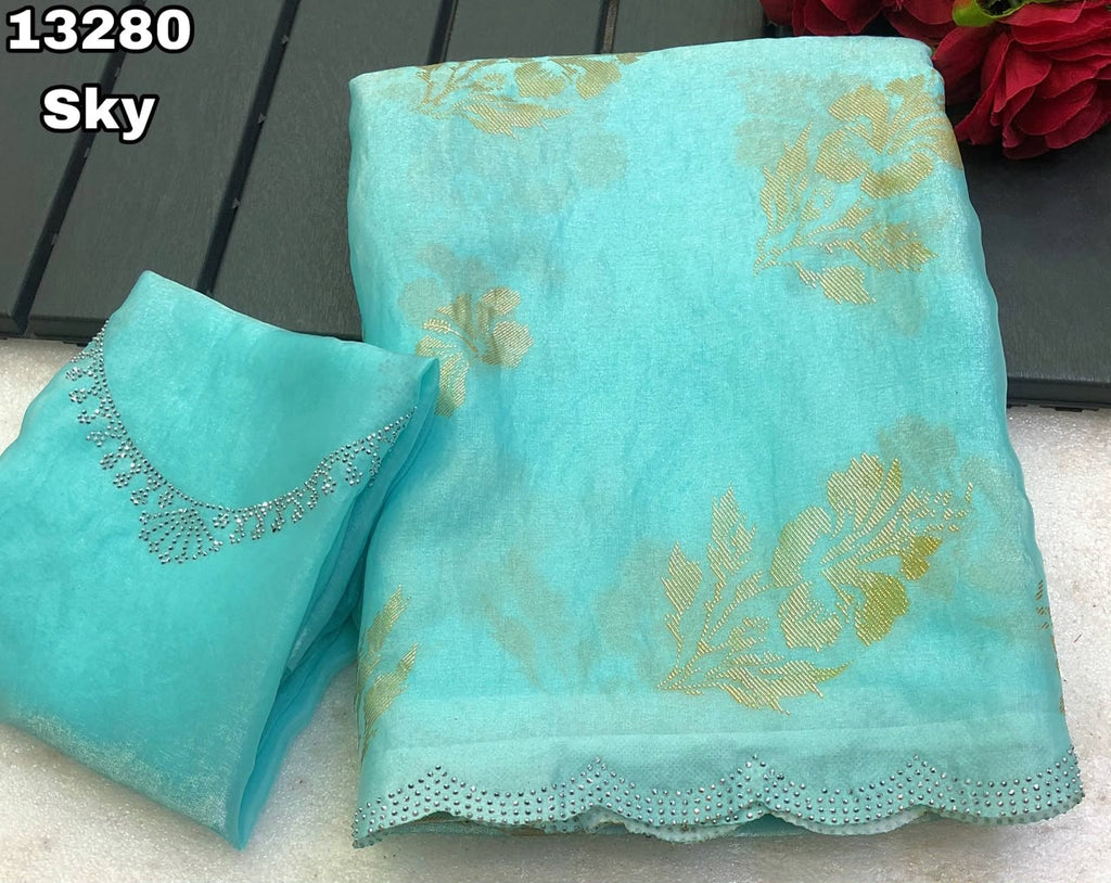 Space silk saree
