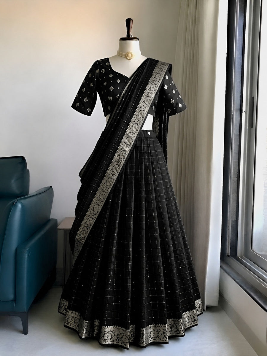 Viscose georgette lehenga