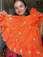 Mul chanderi frocks