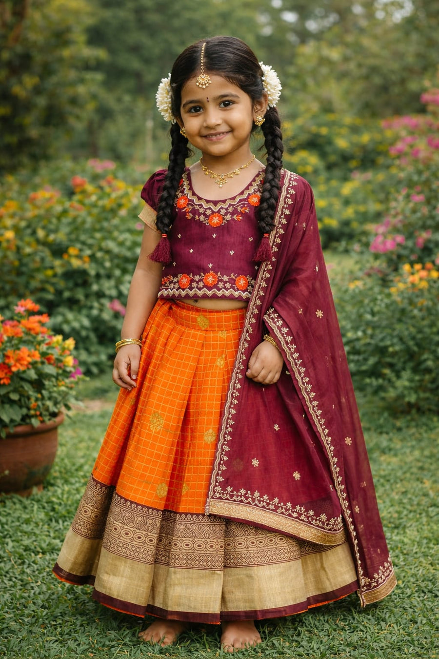 Kids lehenga