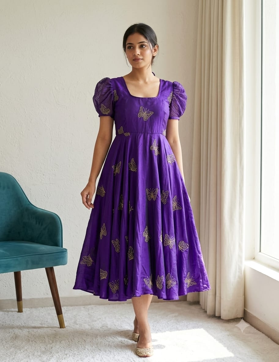 Rangoli silk frocks