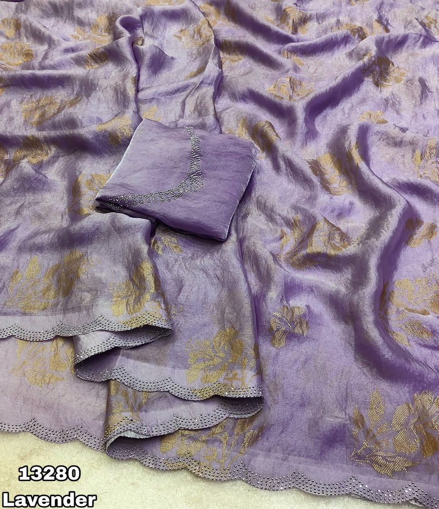 Space silk saree