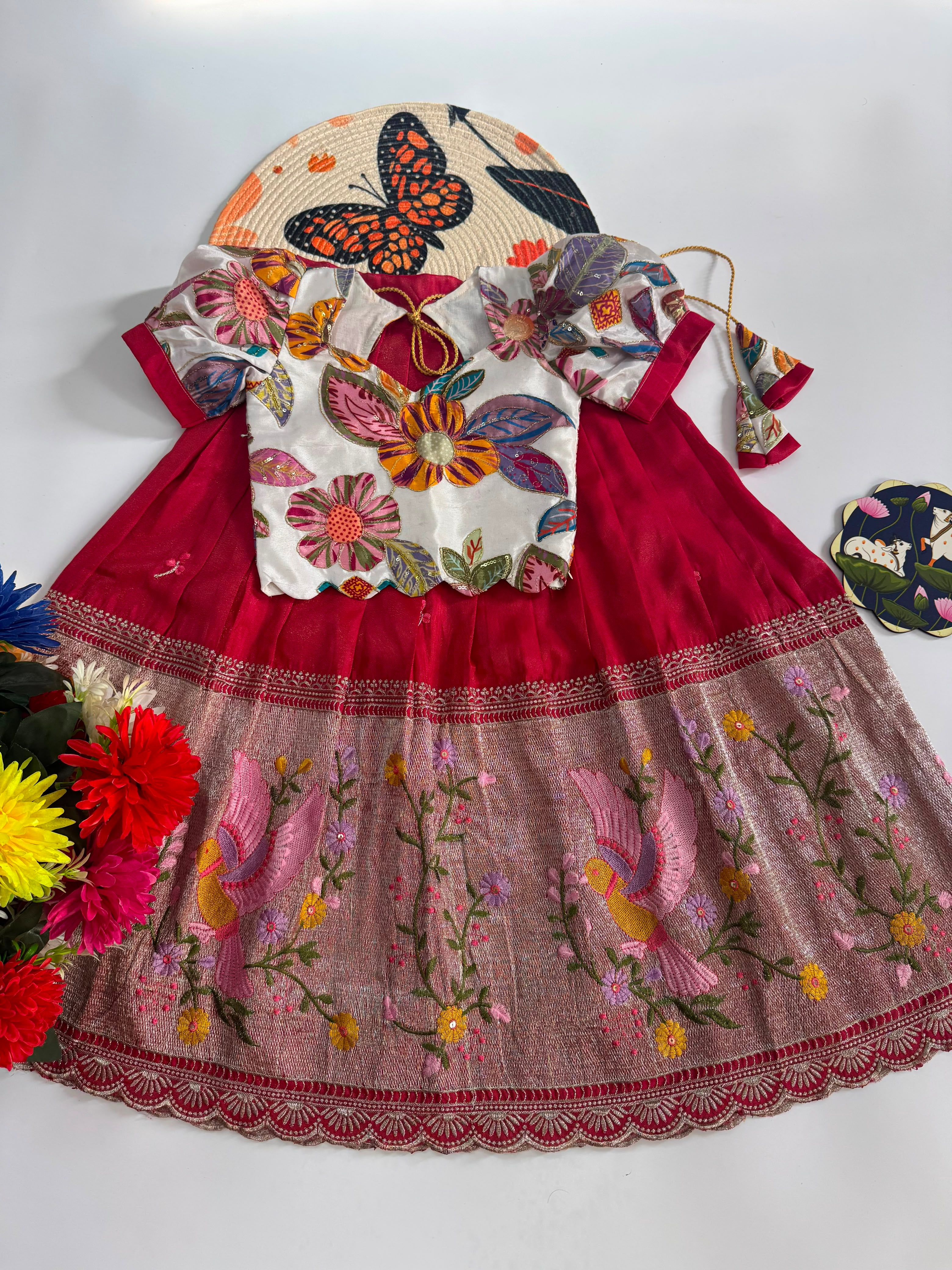 Tissue lehenga