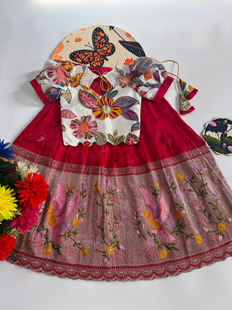 Tissue lehenga