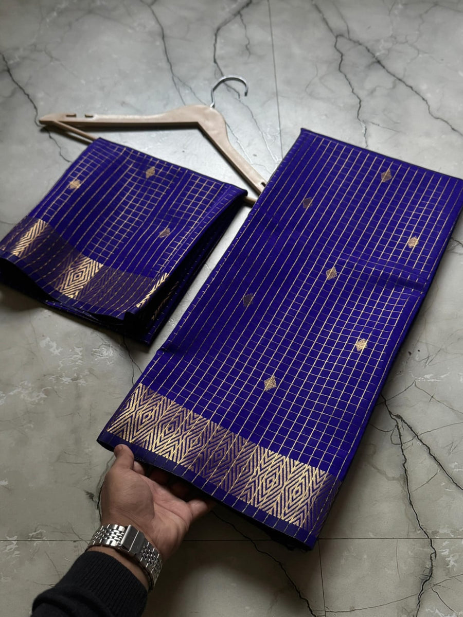 Semi katan silk saree