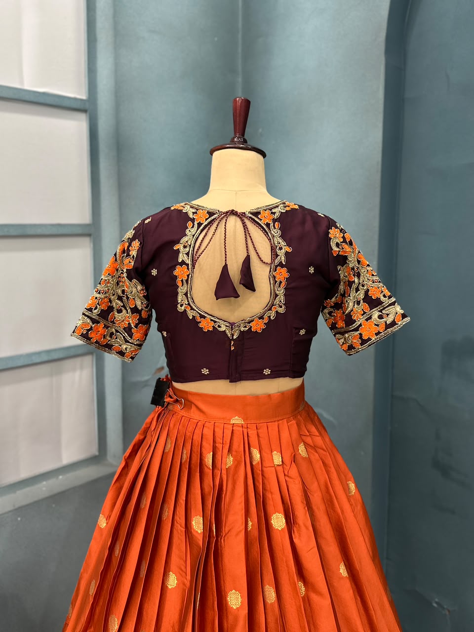 Kanjivaram silk lehenga