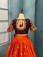 Kanjivaram silk lehenga