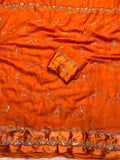 Viscose georgette saree