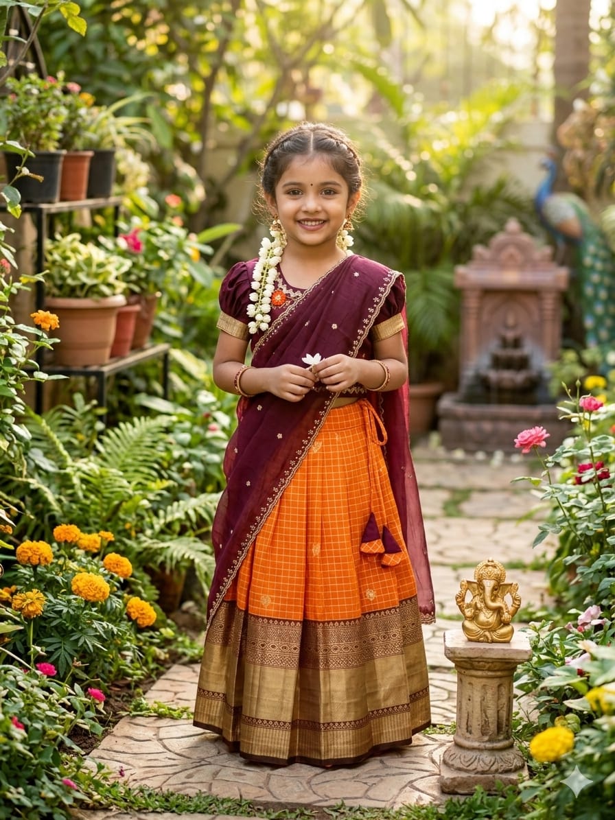 Kids lehenga