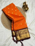 Semi kanchi saree