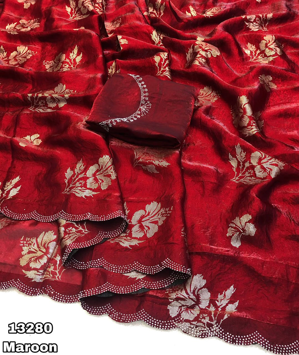 Space silk saree