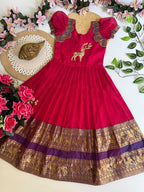 Narayanpet silk frock